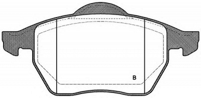 OPEN PARTS bpa039020 -  Комплект тормозных колодок, дисковый тормоз